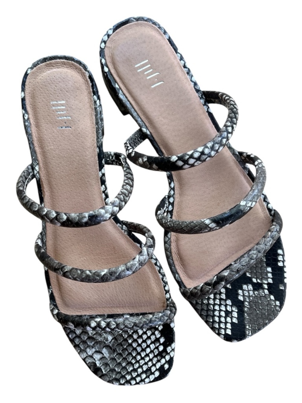 J. Jill Snake-Print Strappy Sandals SZ 7